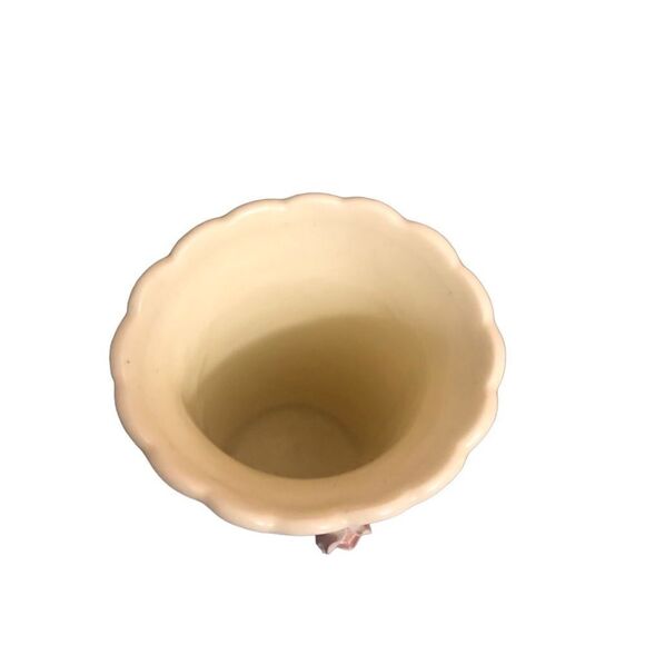 Pretty As A Picture Red Rose Vintage 8” Ceramic Vase By Kim Anderson. Enesco - Picture 4 of 5